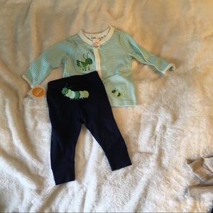 Gymboree shirt and pants caterpillar set 3-6month